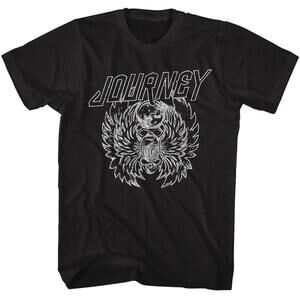 Journey Scarab Lines Black Adult T Shirt
